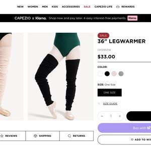 Capezio 🩰 Black ribbed knit leg warmers - Studio Ready